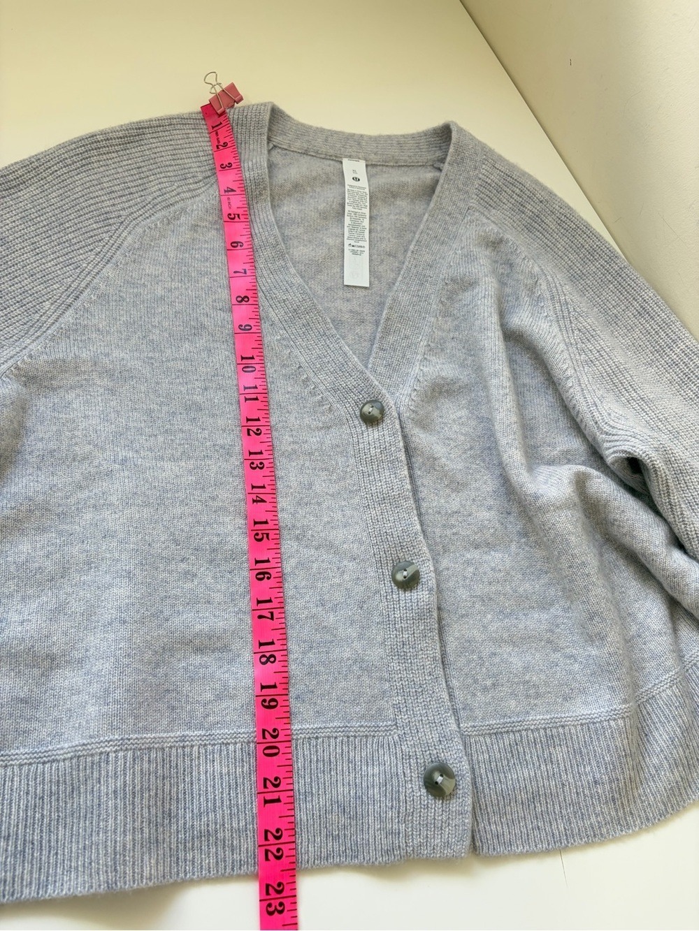 LULULEMON CASHMERE SLIM-FIT CARDIGAN SIZE XL - Picture 12 of 12